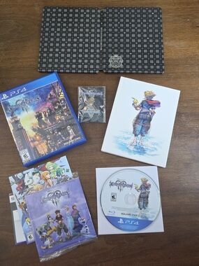 🔥 Sony PS4 Kingdom Hearts III 3 Deluxe Edition Steelbook Game CIB